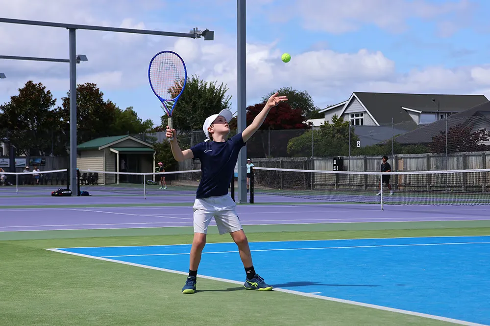 Junior tennis at the Waimairi Tennis Club
