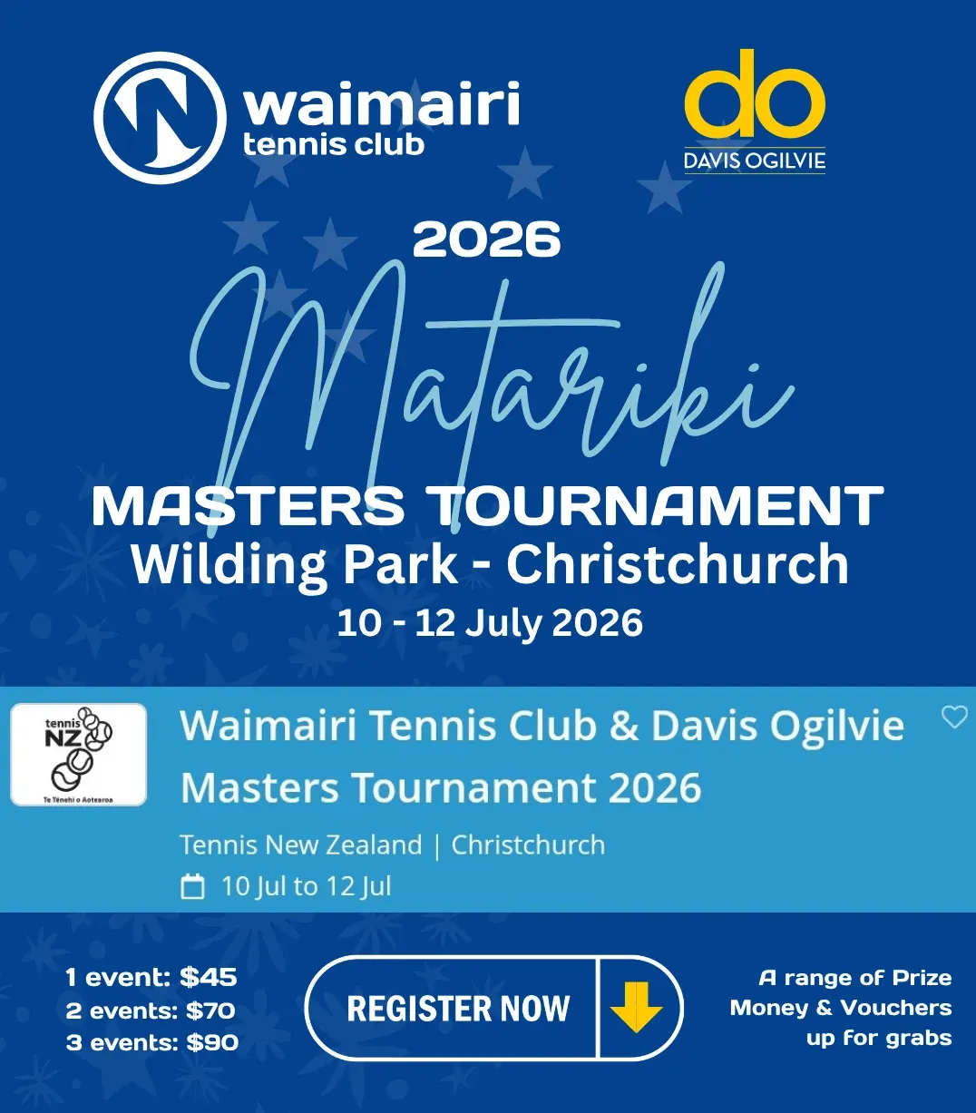 Matariki Masters Tournament 2026 poster