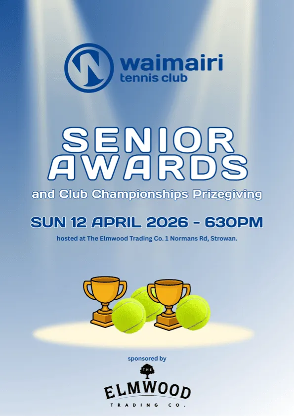 Senior Awards and Club Champs Prizegiving poster